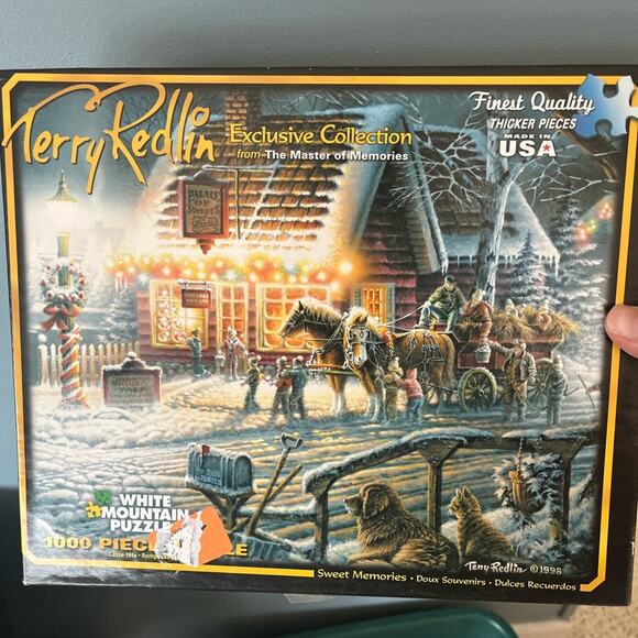 White Mountain Terry Redlin 1000-Piece Puzzle - Picture 1 of 1